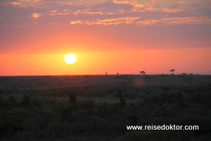 Sonnenaufgang, Ballonfahrt in der Masai Mara