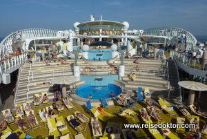 Sonnendeck auf der AIDA