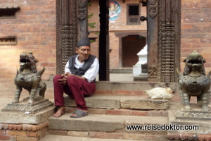 Eingang Museum Bhaktapur