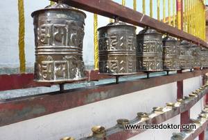 Gebetsmühlen, Tempel in Nepal