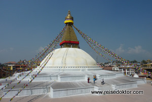 Kathmandu: Stupa von Bodnath