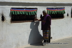 Pilger in Kathmandu