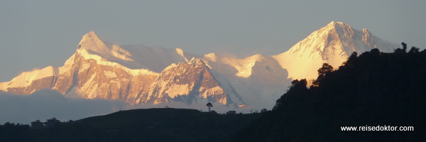 Pokhara, Sonnenuntergang