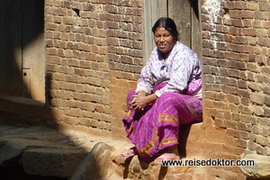 In der Stadt Kirtipur bei Kathmandu, Nepal