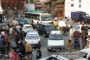 Strassenverkehr Kathmandu