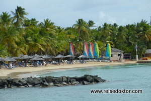 Hotel direkt am Strand auf Antigua