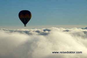 Ballon über den Wolken