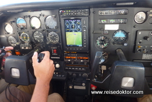 Cockpit Rundflug Namibia