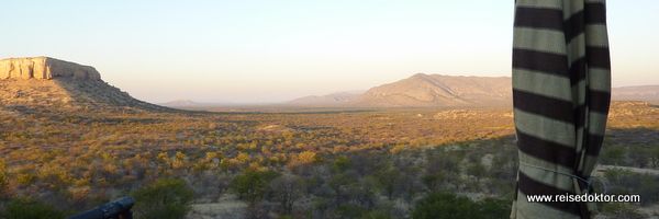 Terrasse Vingerklip Lodge, Namibia