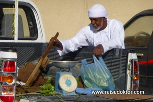 Gemüsehändler Markt im Oman