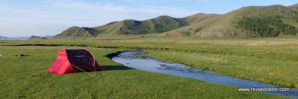 Camping in der Mongolei