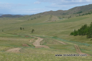 Strassen in der Mongolei