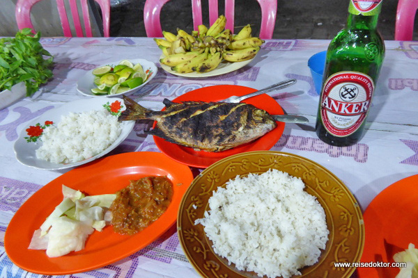 Abendessen in Makassar