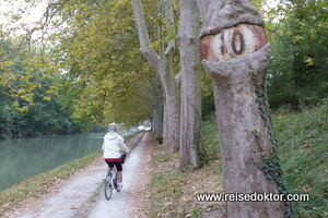 Fahrradweg am Canal du Midi