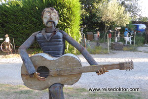 Skulptur am Canal du Midi