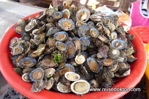 Muscheln am Fischmarkt