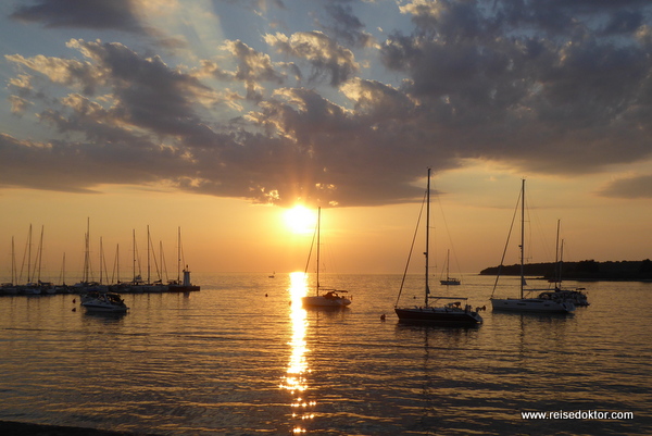 Novigrad Sonnenuntergang