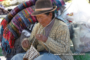 Verkäuferin in Peru