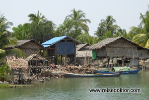 Bootsfahrt Mrauk U Sittwe