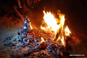 Lagerfeuer Zeltnacht Marokko