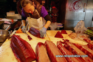 Thunfisch am Markt in Taiwan