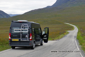 Straße Route 500 in Schottland