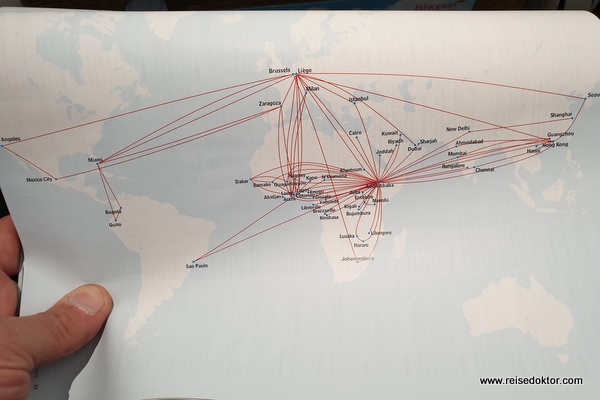 Ethiopian Airlines Streckennetz